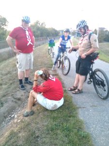 Scouts getting out on bike hike and backpack hike most recently 